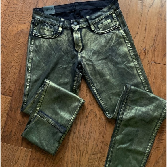 Bleulab Reversible Skinny Metallic Coated Jeans - Picture 2 of 11